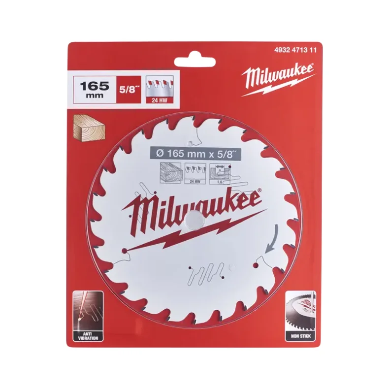 Milwaukee hm klinge165x16 mm 24 tands (4932471311)