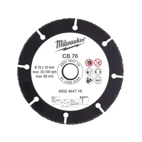 Milwaukee karbid skive 76/10 mm