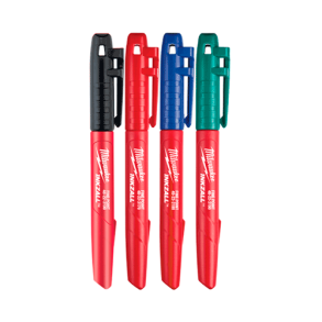 Milwaukee Inkzall speedmarker med fin spids 4 stk.