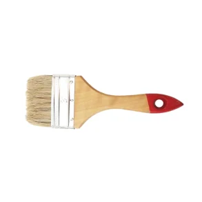 Pensel flad naturbrster 75 mm - tr hndtag