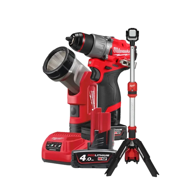 Milwaukee M12 FPD2-402X, SAL og TLED Powerpack