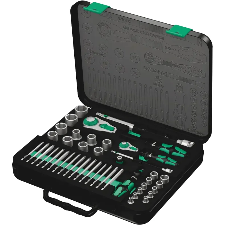 Wera 1/4 og 1/2" zyklop speed topnglest