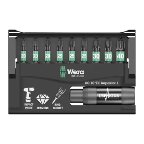 Wera bitsst m. 10 dele slagbits (05057688001)
